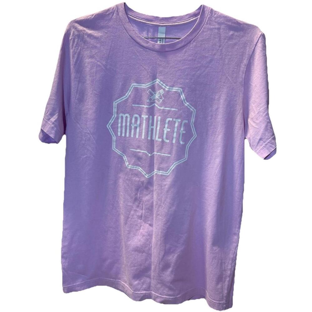 Bella + Canvas Women's Purple Math Pi Day Graphic Cotton Crew Neck T-Shirt (L)